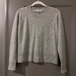 Madewell 100% cashmere grey crew neck sweater